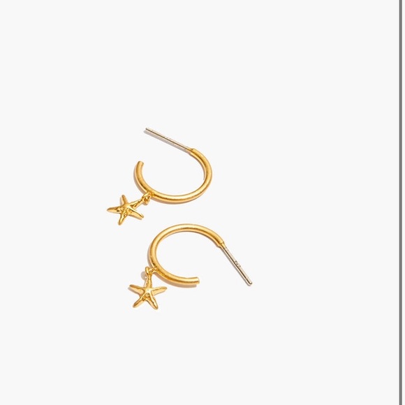 Madewell Jewelry - NWT madewell starfish hoop earrings